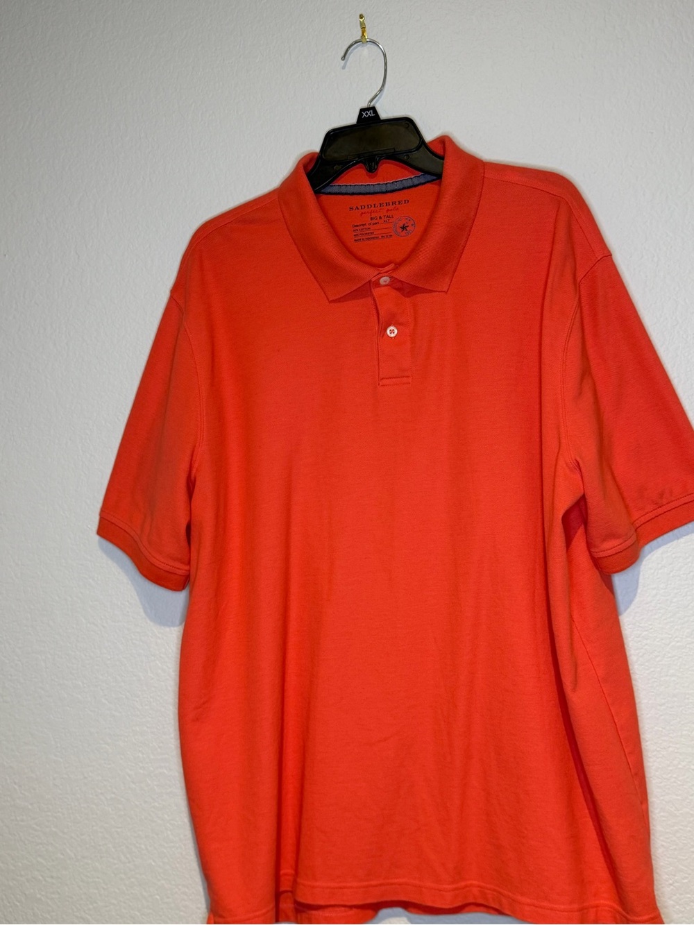 Saddlebred Bright Orange Short-Sleeve Polo